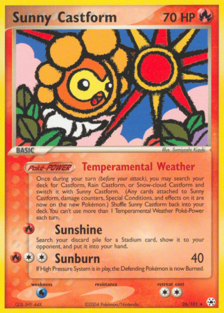 Sunny Castform 26/101 EX Hidden Legends