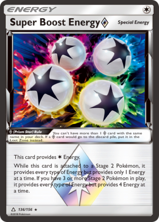 Super Boost Energy ◇ 136/156 Sun & Moon Ultra Prism