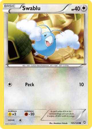 Swablu 105/124 Black & White Dragons Exalted