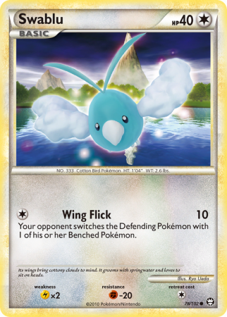 Swablu 78/102 HeartGold & SoulSilver HS—Triumphant