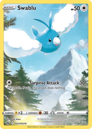 Swablu GG27/70 Sword & Shield Crown Zenith Galarian Gallery