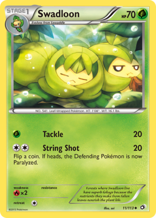 Swadloon 11/113 Black & White Legendary Treasures