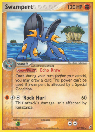 Swampert 27/100 EX Crystal Guardians