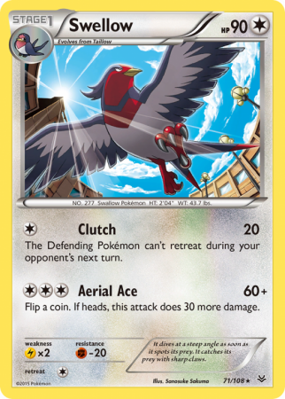 Swellow 71/108 XY Roaring Skies