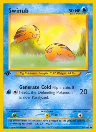 Swinub 84/113 Neo Neo Destiny