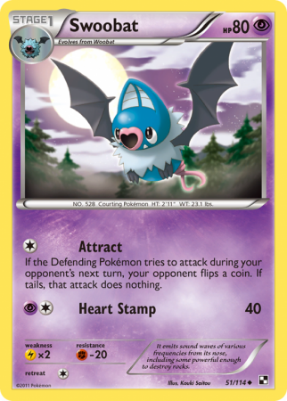 Swoobat 51/114 Black & White Black & White