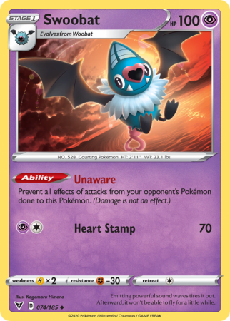 Swoobat 74/185 Sword & Shield Vivid Voltage