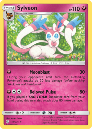 Sylveon 155/236 Sun & Moon Cosmic Eclipse
