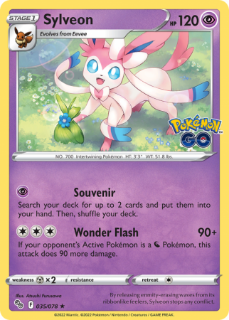 Sylveon 35/78 Sword & Shield Pokémon GO