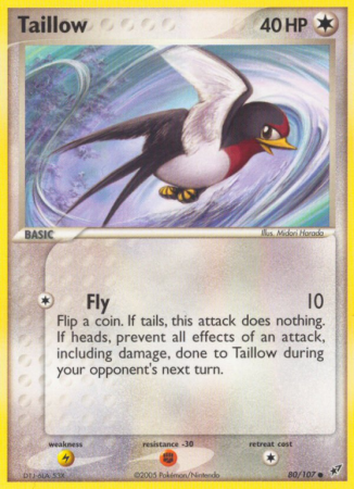 Taillow 80/107 EX Deoxys