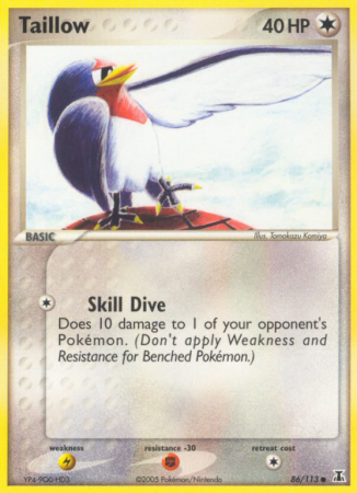 Taillow 86/113 EX Delta Species