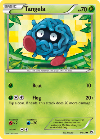 Tangela 1/113 Black & White Legendary Treasures
