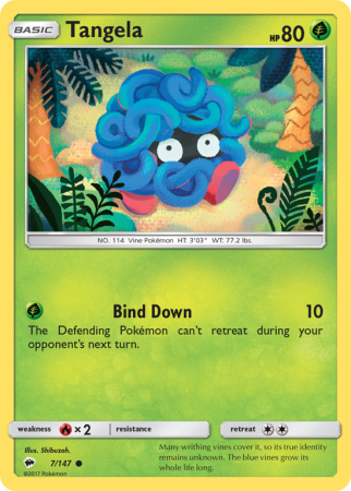 Tangela 7/147 Sun & Moon Burning Shadows