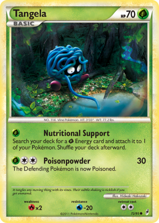 Tangela 72/106 HeartGold & SoulSilver Call of Legends