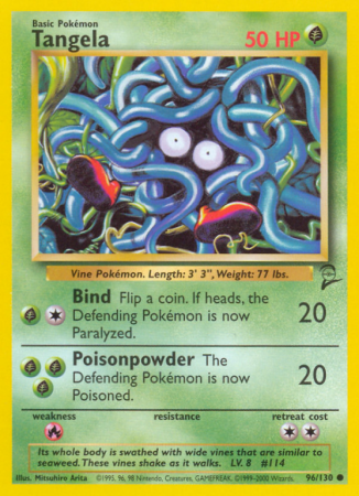 Tangela 96/130 Base Base Set 2