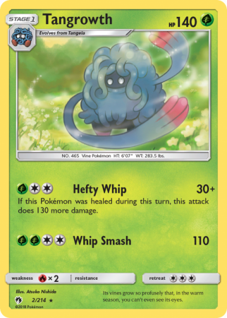 Tangrowth 2/214 Sun & Moon Lost Thunder