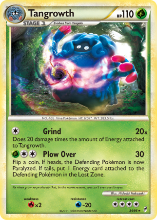 Tangrowth 34/106 HeartGold & SoulSilver Call of Legends