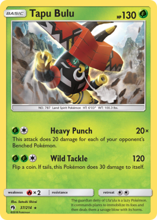 Tapu Bulu 37/214 Sun & Moon Lost Thunder
