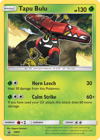 Tapu Bulu SM61/156 Sun & Moon SM Black Star Promos