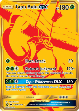 Tapu Bulu-GX SV91/94 Sun & Moon Shiny Vault