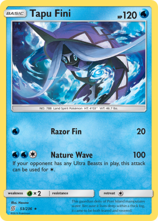 Tapu Fini 53/236 Sun & Moon Unified Minds