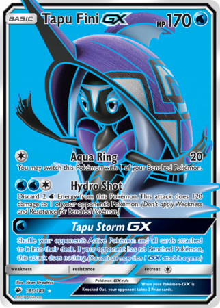Tapu Fini-GX 133/147 Sun & Moon Burning Shadows