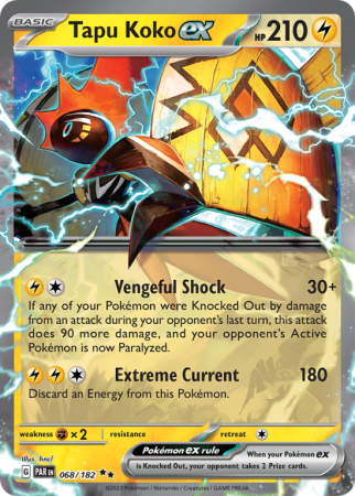 Tapu Koko ex 68/182 Scarlet & Violet Paradox Rift