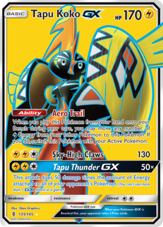 Tapu Koko-GX 135/145 Sun & Moon Guardians Rising