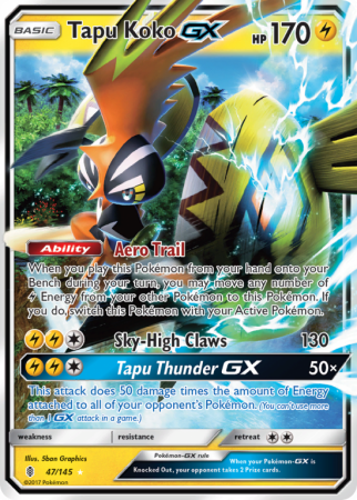 Tapu Koko-GX 47/145 Sun & Moon Guardians Rising