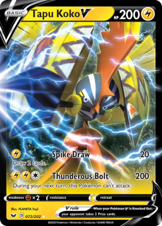 Tapu Koko V 72/202 Sword & Shield Sword & Shield