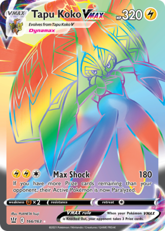 Tapu Koko VMAX 166/163 Sword & Shield Battle Styles