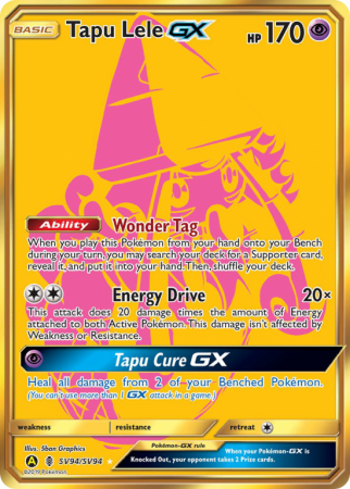 Tapu Lele-GX SV94/94 Sun & Moon Shiny Vault