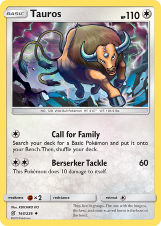 Tauros 164/236 Sun & Moon Unified Minds