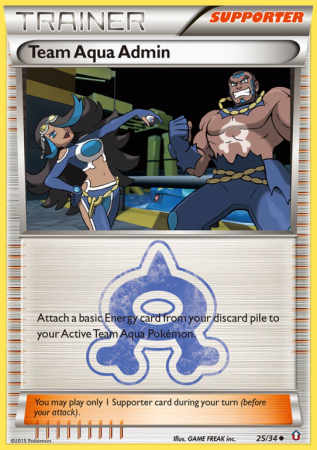 Team Aqua Admin 25/34 XY Double Crisis