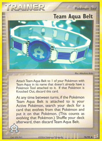 Team Aqua Belt 76/95 EX Team Magma vs Team Aqua