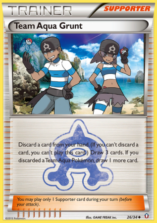 Team Aqua Grunt 26/34 XY Double Crisis