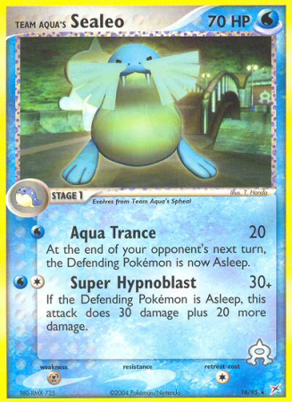 Team Aqua's Sealeo 16/95 EX Team Magma vs Team Aqua