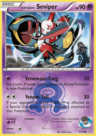 Team Aqua's Seviper 9/34 XY Double Crisis
