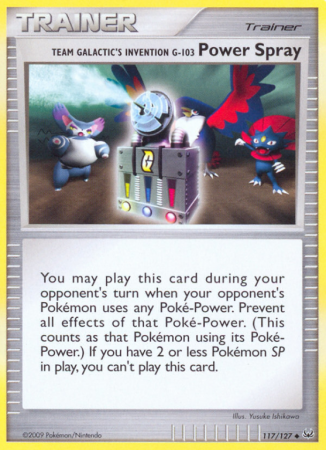 Team Galactic's Invention G-103 Power Spray 117/127