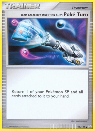 Team Galactic's Invention G-105 Poké Turn 118/127 Platinum Platinum