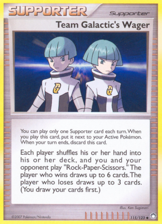 Team Galactic's Wager 115/123 Diamond & Pearl Mysterious Treasures