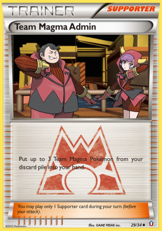 Team Magma Admin 29/34 XY Double Crisis