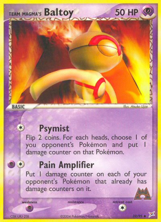 Team Magma's Baltoy 32/95 EX Team Magma vs Team Aqua