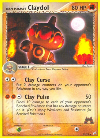Team Magma's Claydol 33/95
