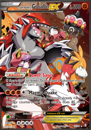 Team Magma's Groudon-EX 15/34 XY Double Crisis