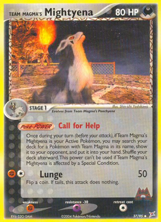 Team Magma's Mightyena 37/95