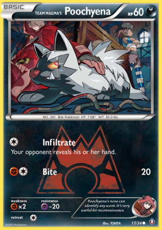Team Magma's Poochyena 17/34