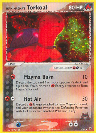 Team Magma's Torkoal 12/95 EX Team Magma vs Team Aqua