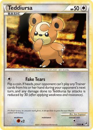 Teddiursa 73/106 HeartGold & SoulSilver Call of Legends
