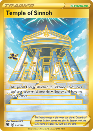 Temple of Sinnoh 214/189 Sword & Shield Astral Radiance